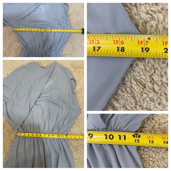 NWT! ZARA Collection STUDIO CAPE LAYERED DRESS LIMITED EDITION LIGHT BLUE - Picture 5 of 9